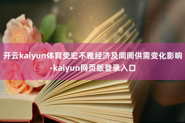 开云kaiyun体育受宏不雅经济及阛阓供需变化影响-kaiyun网页版登录入口