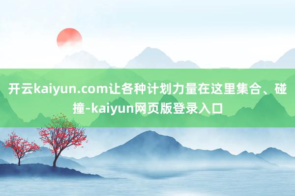 开云kaiyun.com让各种计划力量在这里集合、碰撞-kaiyun网页版登录入口